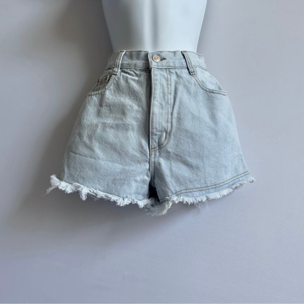 STEEL JEANS Vintage Light Wash Denim Shorts  90s Y2K Size 9 Juniors